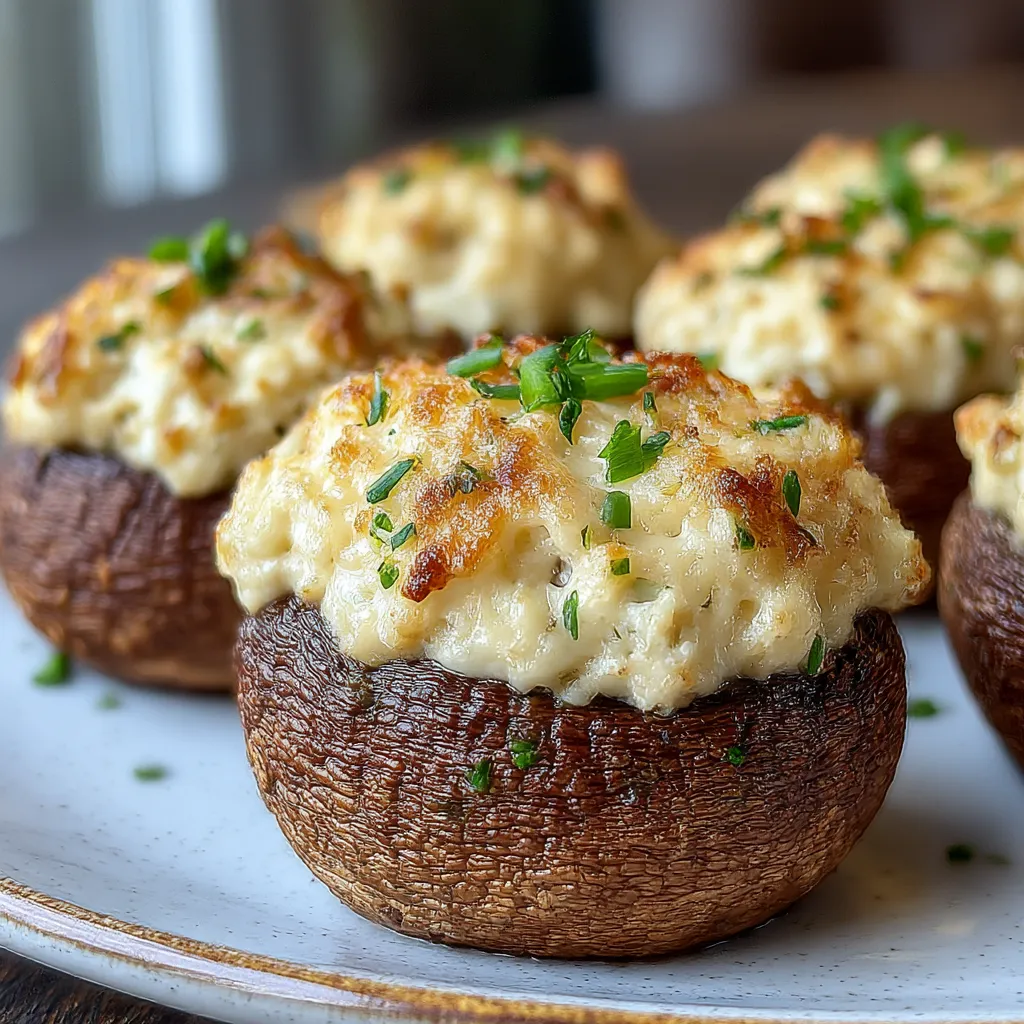 Best Christmas Stuffed Mushrooms