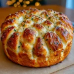 Cheesy Pull Apart Christmas Bread