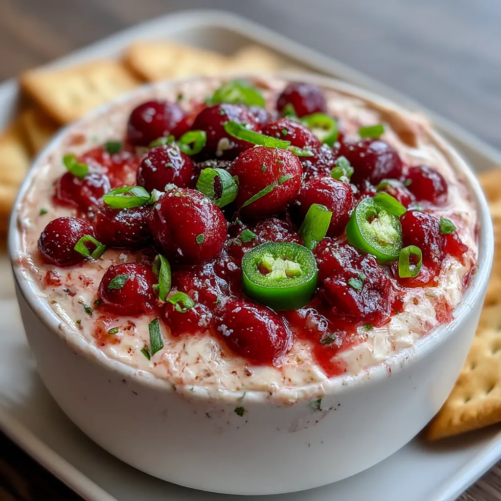 Cranberry Jalapeño Cream Cheese Dip