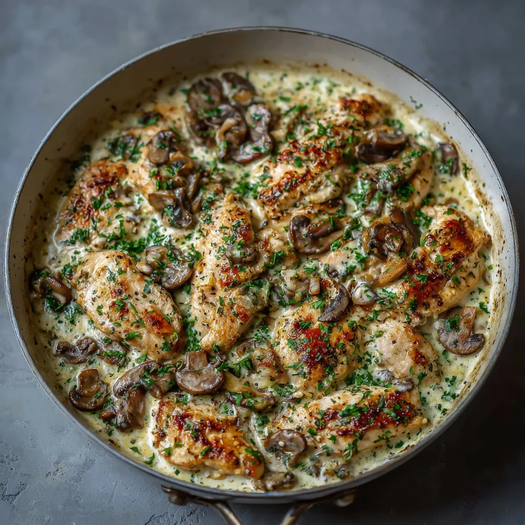Creamy Chicken Stroganoff