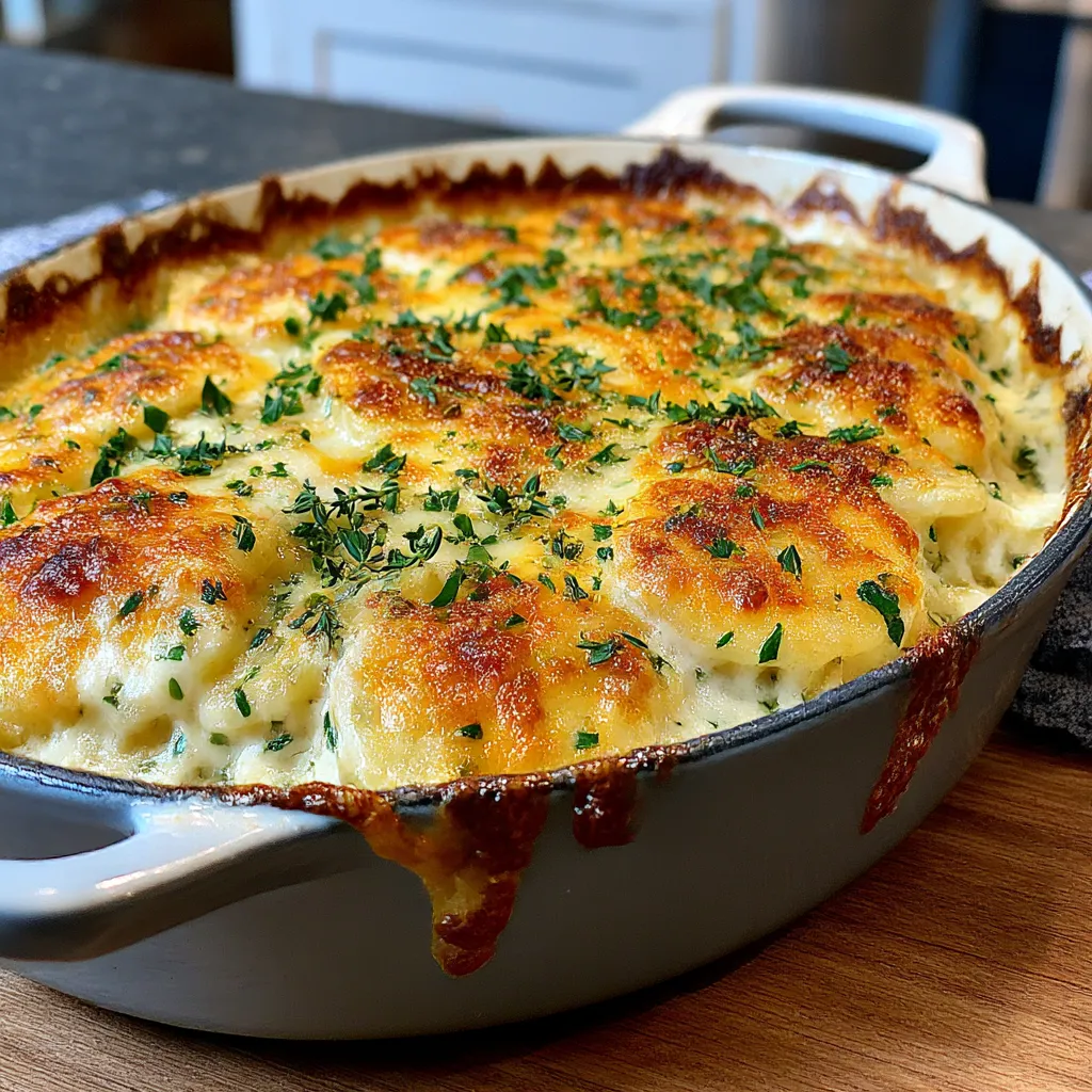 Golden Creamy Scalloped Potatoes
