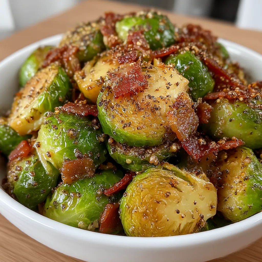 Maple Turkey Bacon Brussels Sprouts
