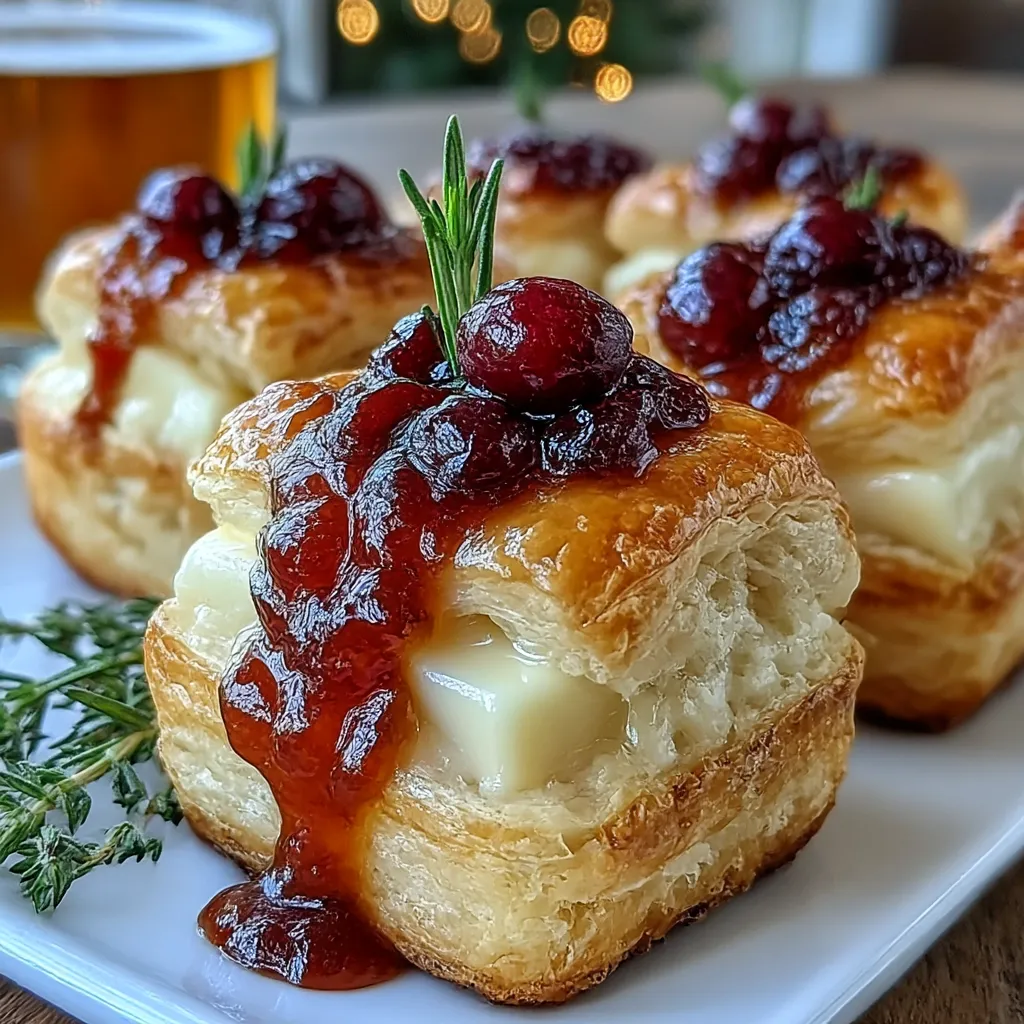 Mini Cranberry Brie Bites