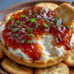 Quick Pepper Jelly Cream Cheese Appetizer Dip and Bites