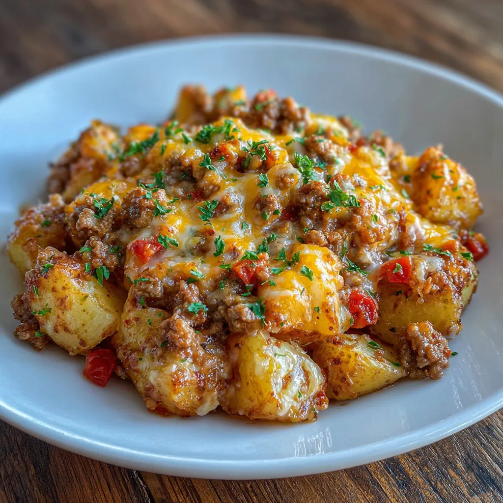 Slow Cooker Cowboy Potato Casserole