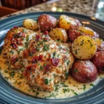 Garlic Parmesan Crockpot Chicken and Potatoes