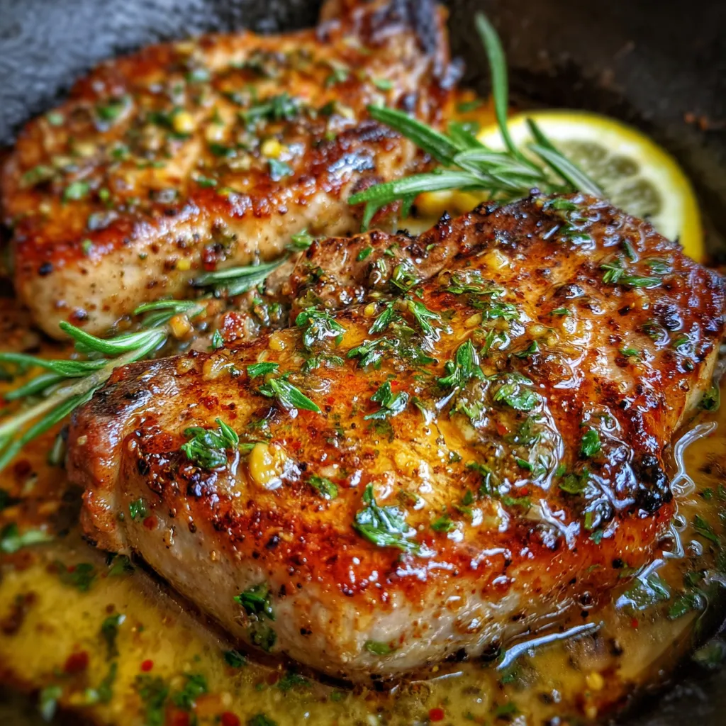 Garlic Butter Turkey Chops