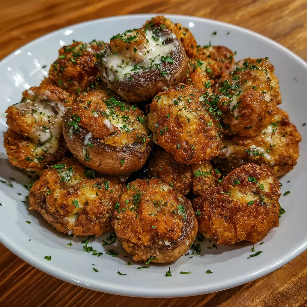 Air Fryer Ranch Mushrooms
