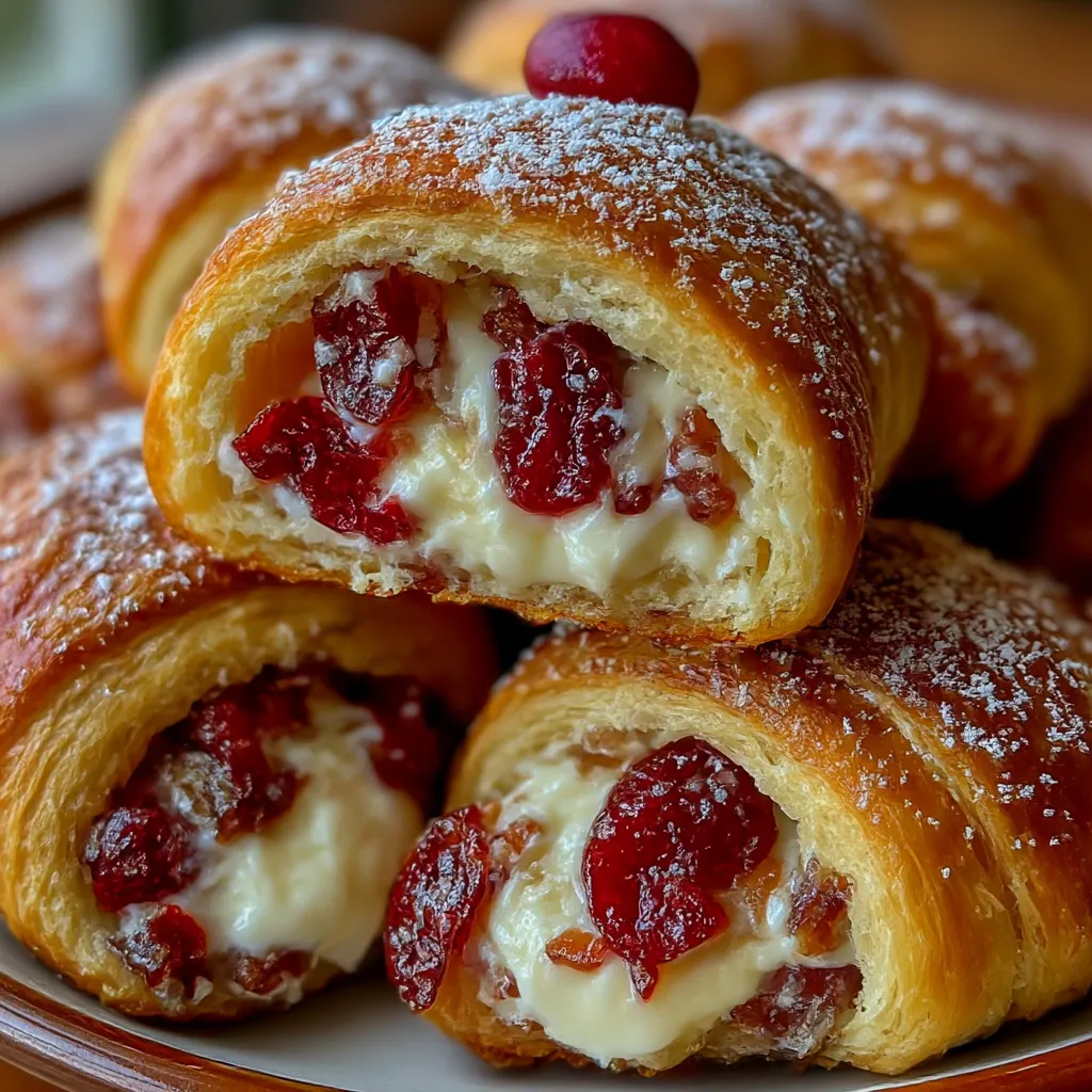 Cranberry Cream Cheese Crescent Bites