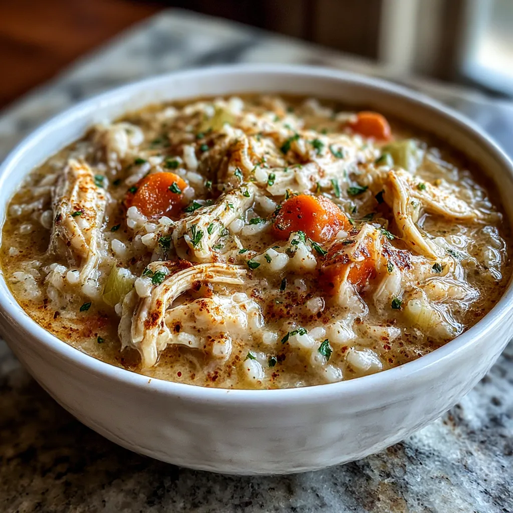 Creamy Chicken and Rice Soup