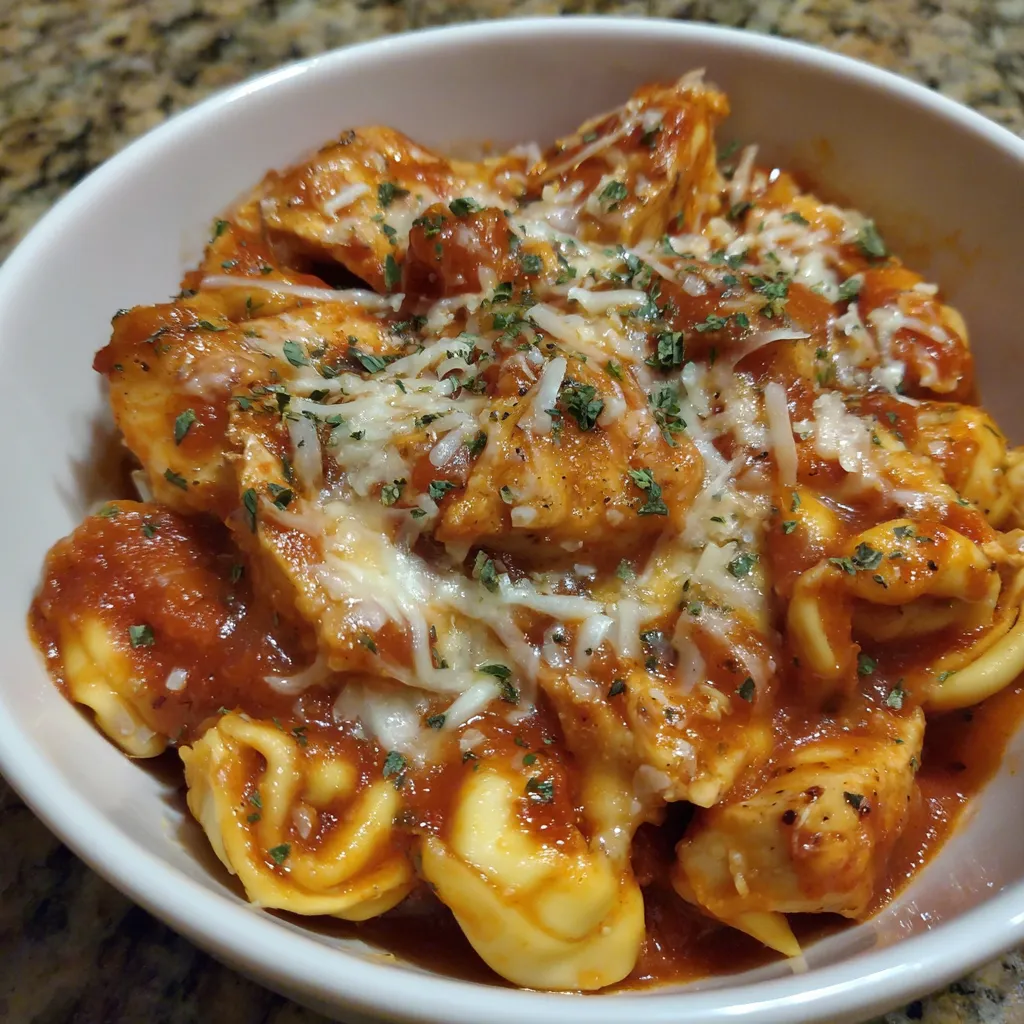 CrockPot Chicken Tortellini