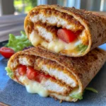 Crunchy Crispy Air Fryer Chicken and Mozzarella Wraps