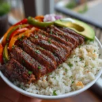 High Protein Steak Fajita Bowl