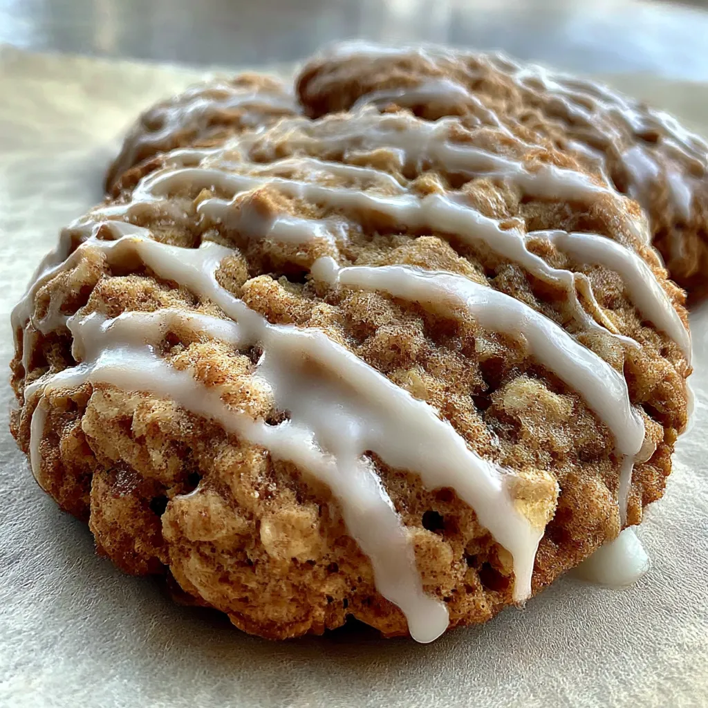 Iced Oatmeal Cookies