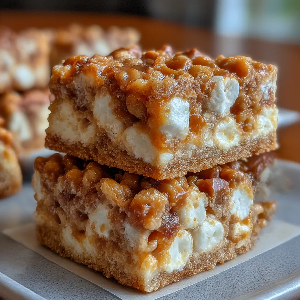 Crunchy Toffee Brown Butter Rice Krispie Treats