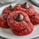 Easy Hershey’s Red Velvet Blossoms Cookies