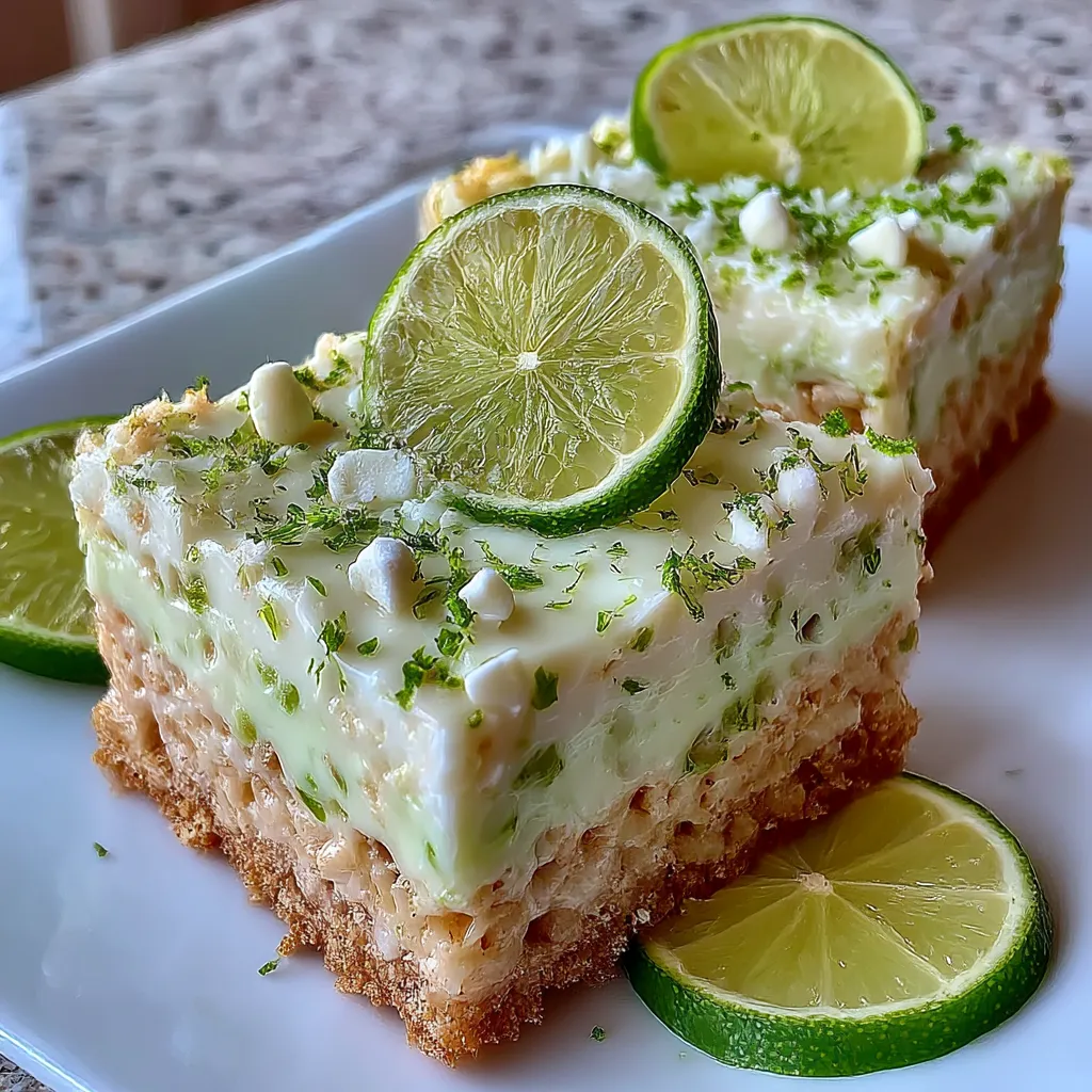 Key Lime Pie Rice Krispie Treats