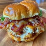 Maple Chicken Turkey Bacon Sliders
