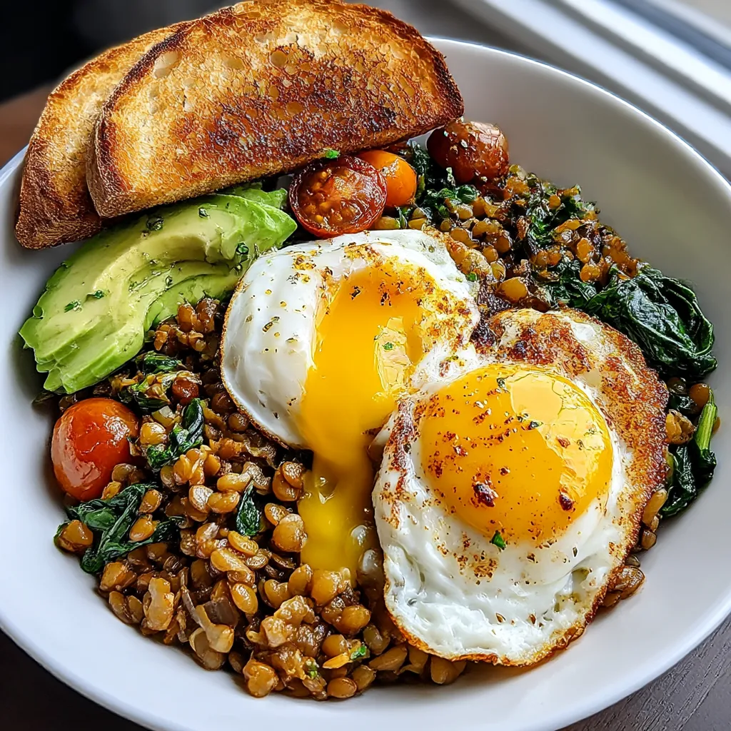 Savory Lentil Breakfast Bowl
