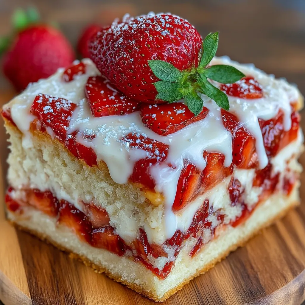 Easy Strawberry Shortcake Bars