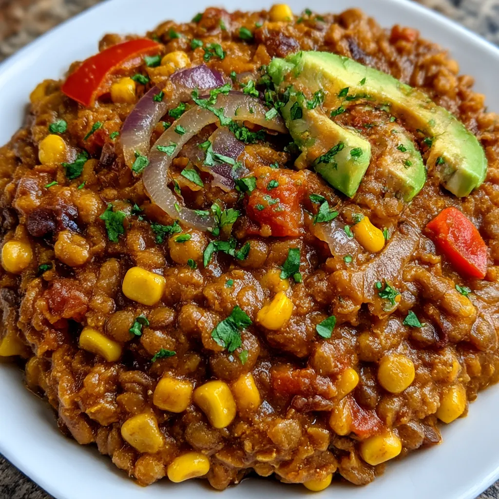 One Pot Vegetarian Mexican Lentils