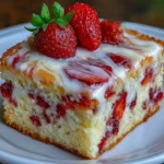 Strawberry Earthquake Cake