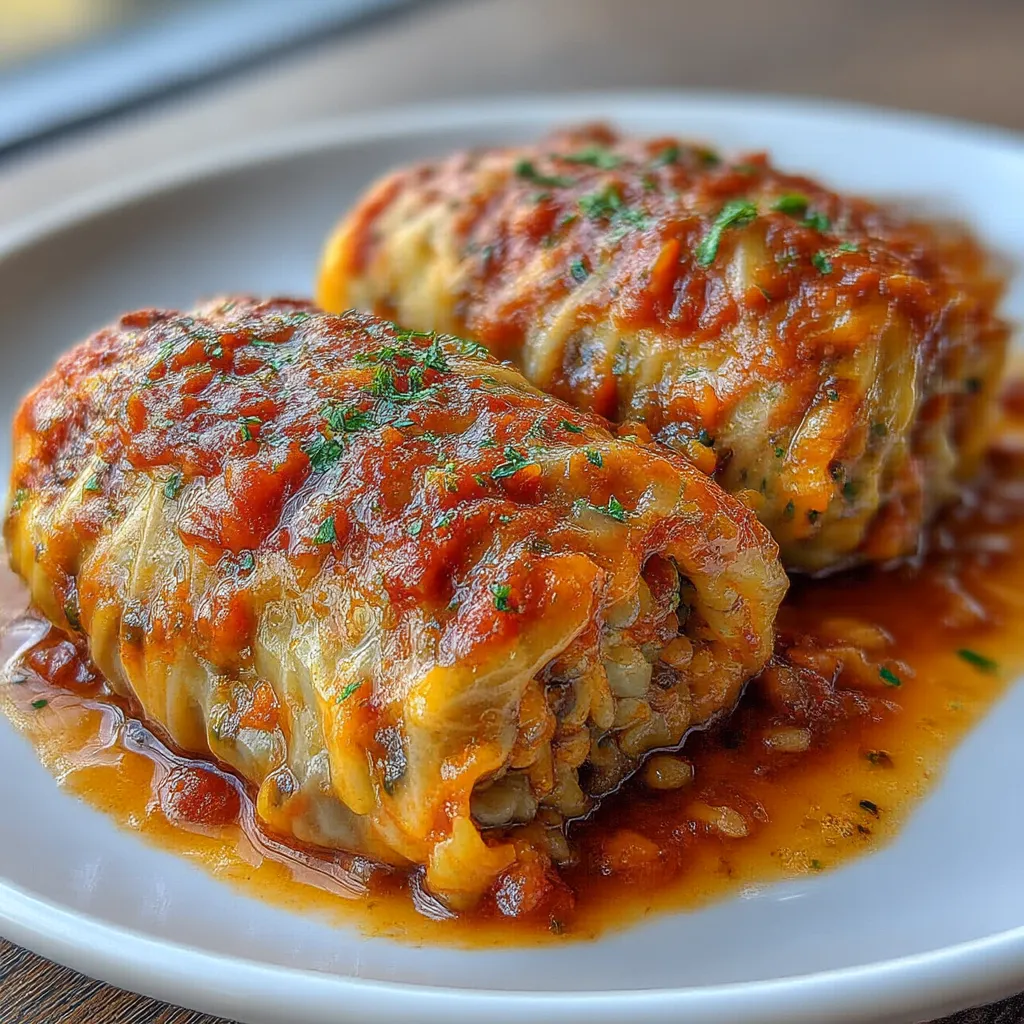 Vegetarian Stuffed Cabbage Rolls