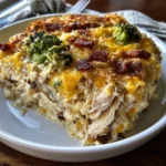 Creamy Chicken Casserole With Broccoli And Smoked Beef