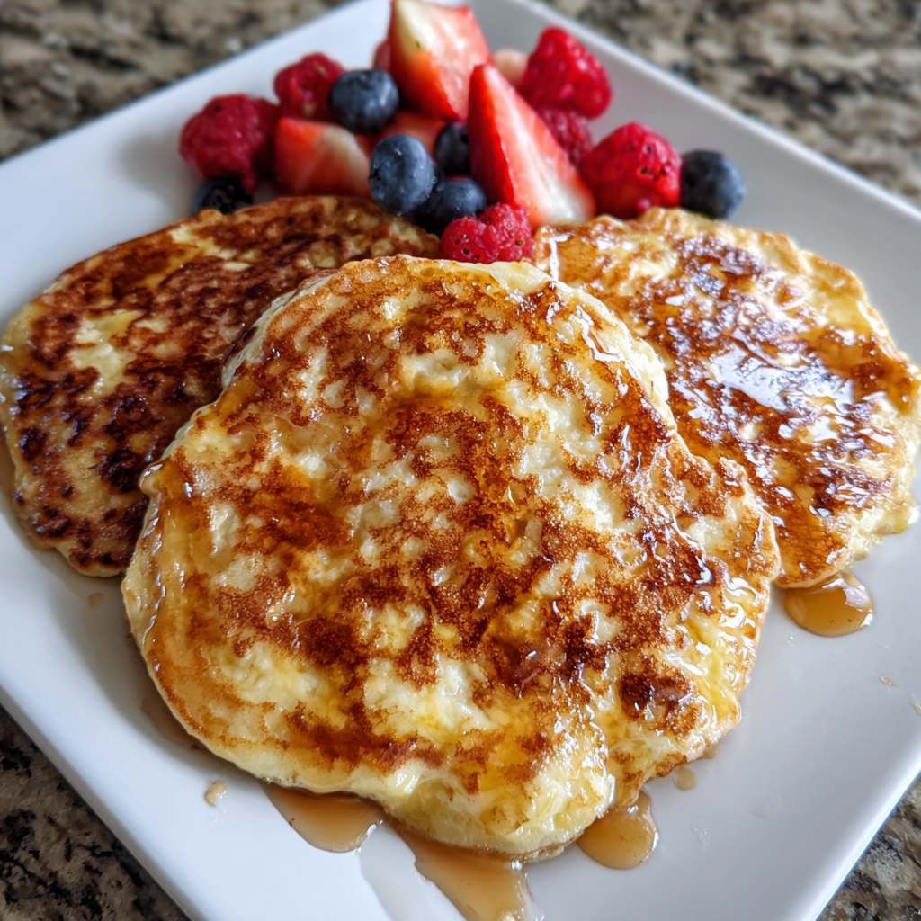 Flourless Cottage Cheese Pancakes