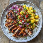Jerk Chicken Bowl with Pineapple Salsa