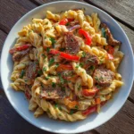 One-Pot Creamy Spicy Cajun Beef Pasta