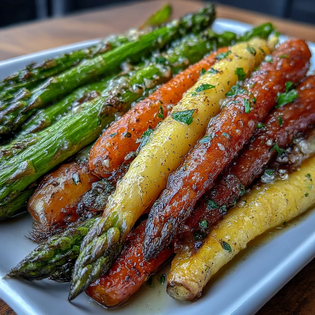 Roasted Asparagus and Carrots