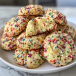 4th of July Sprinkle Cake Mix Cookies