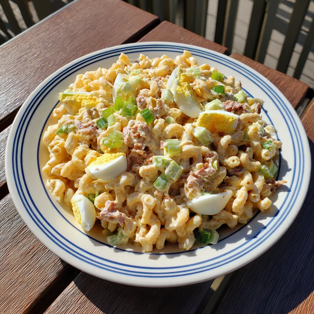 Creamy Deviled Egg Pasta Salad