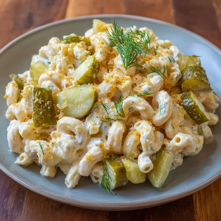 Creamy Dill Pickle Macaroni Salad 1