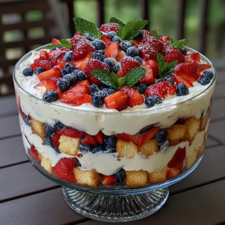 Patriotic Berry Trifle 1