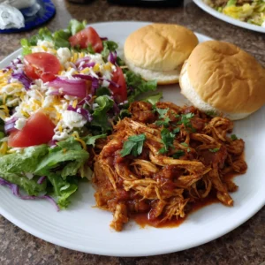 Slow Cooker Shredded BBQ Chicken