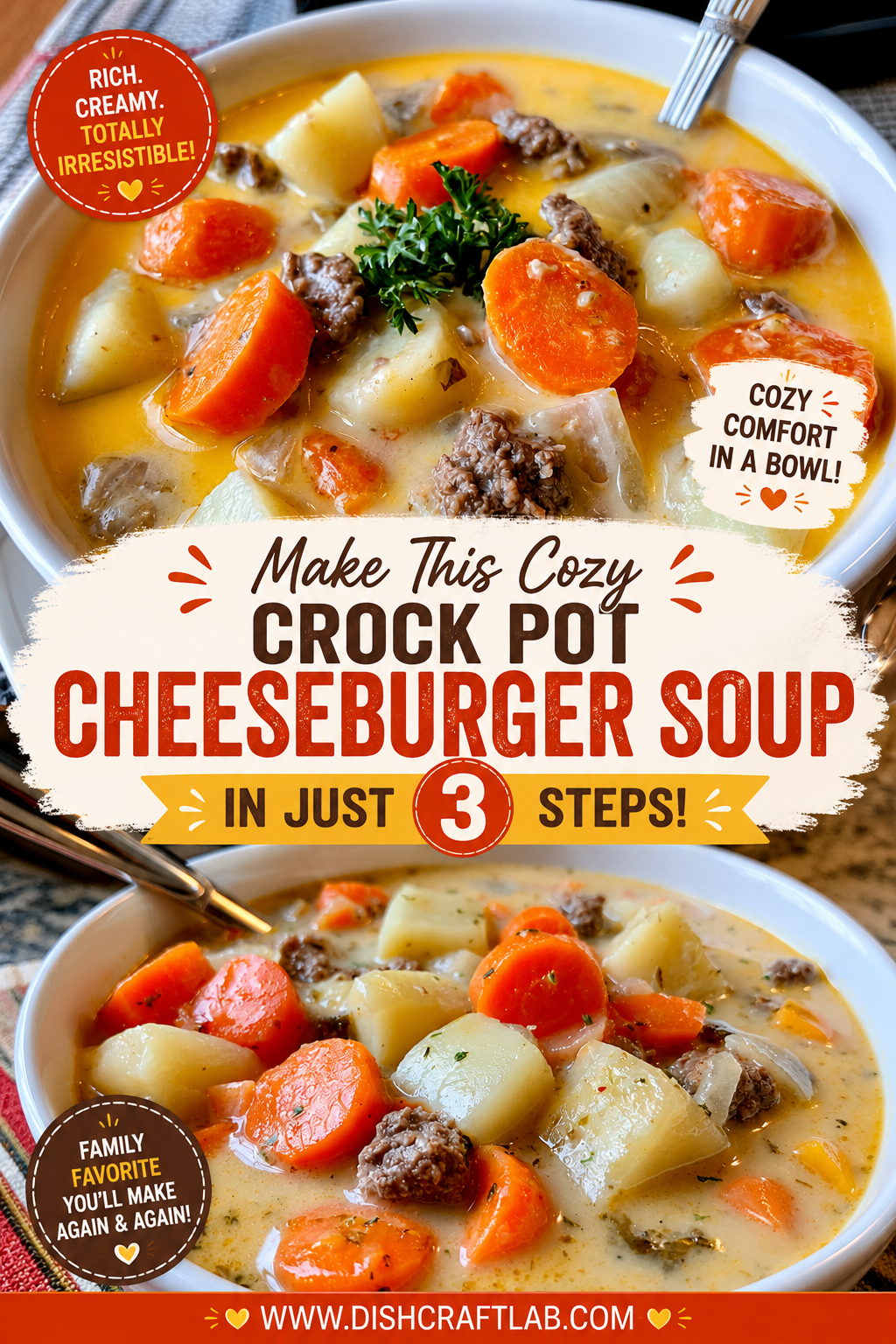 crock pot cheeseburger soup