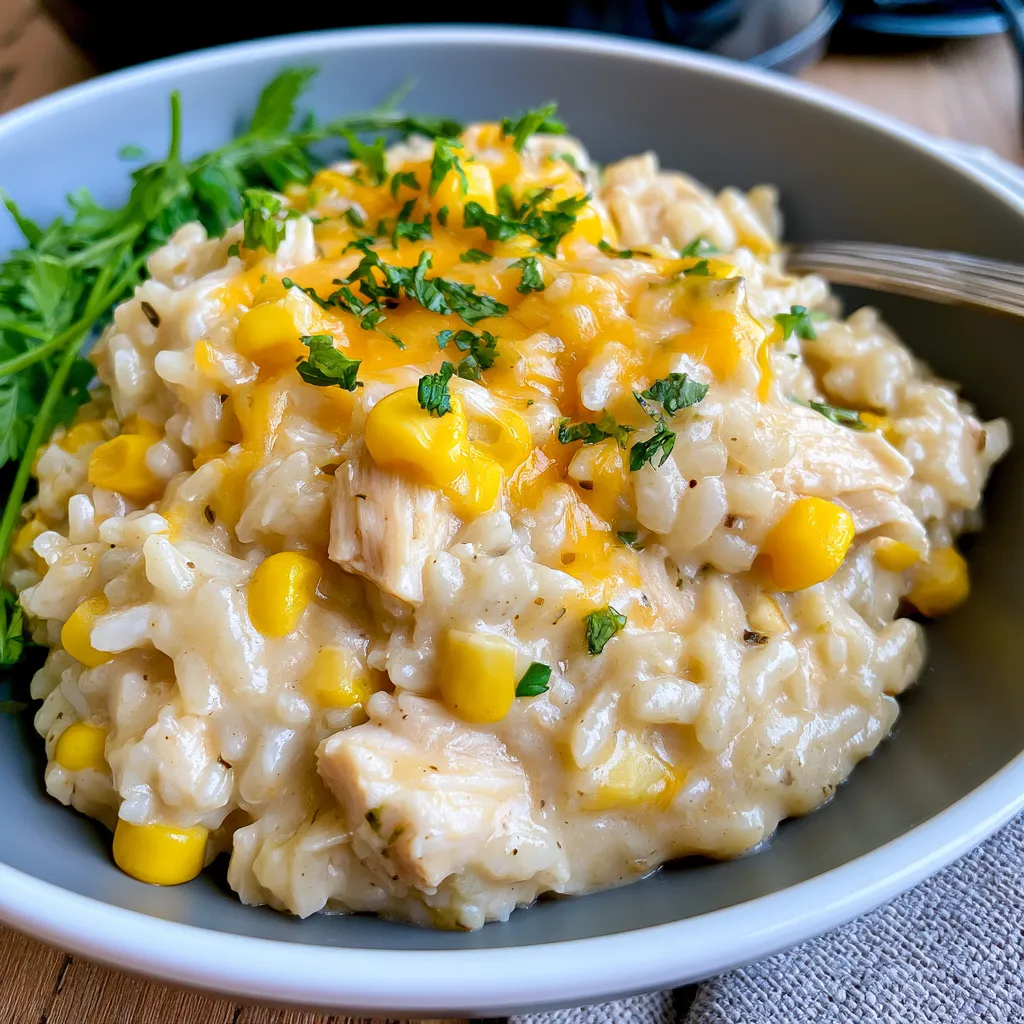 slow cooker cheesy chicken and rice