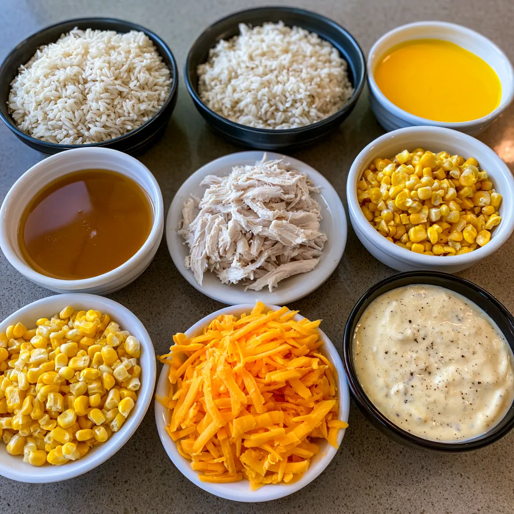 slow cooker cheesy chicken and rice