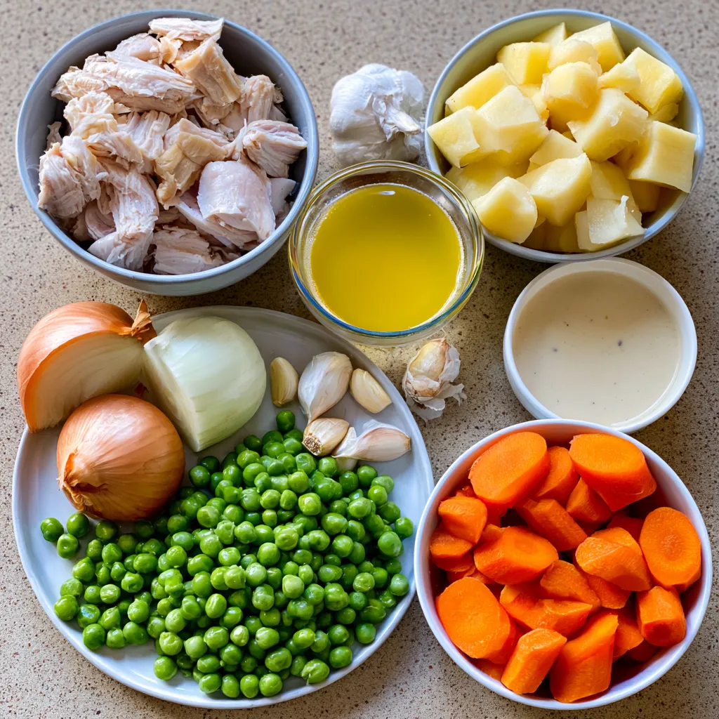 creamy chicken pot pie soup