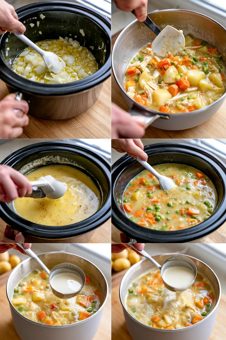 creamy chicken pot pie soup