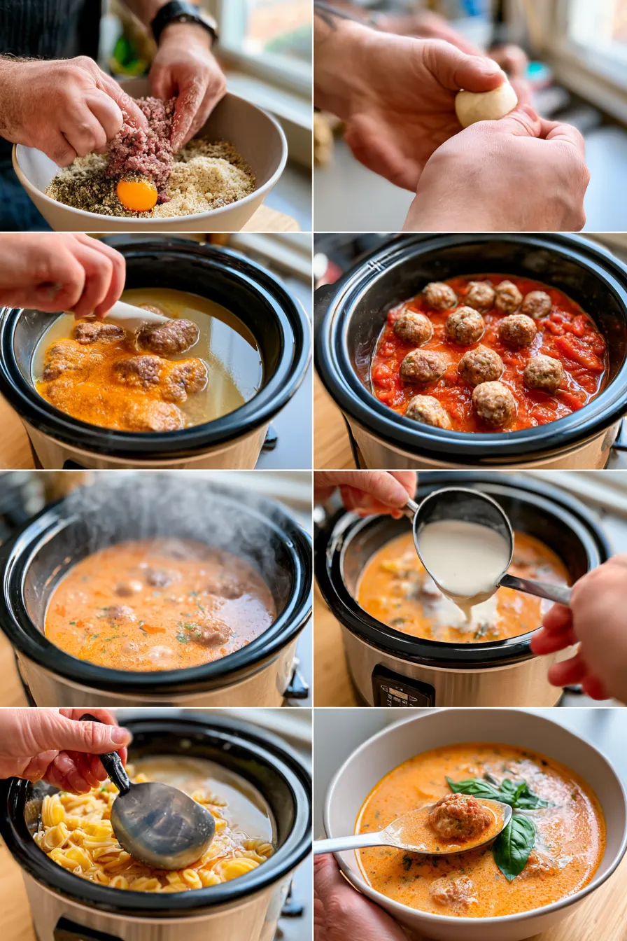 creamy italian meatball soup