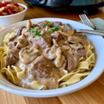 crock pot beef stroganoff