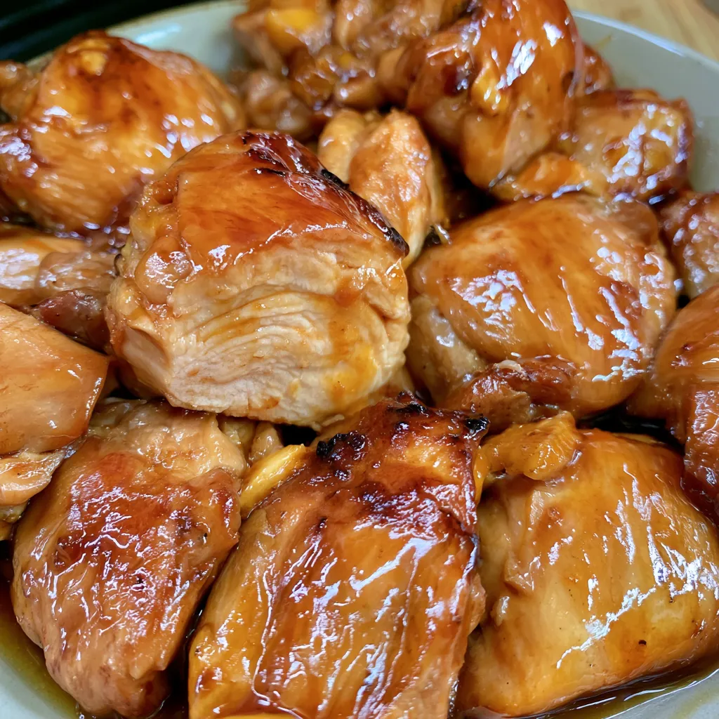crock pot bourbon chicken