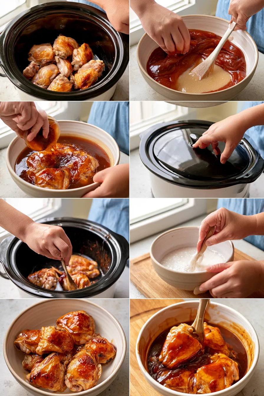 crock pot bourbon chicken