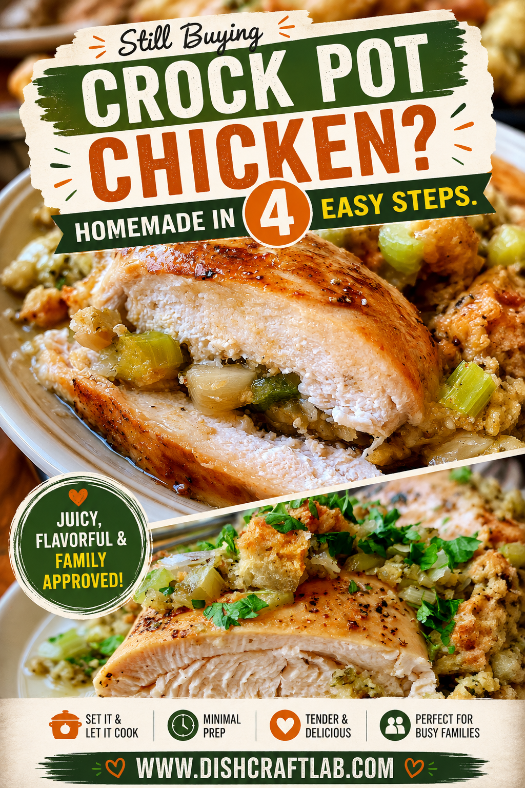 crock pot chicken and stuffing