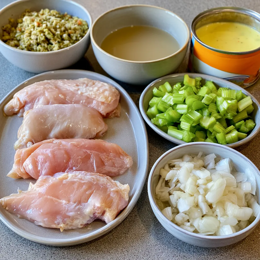 crock pot chicken and stuffing