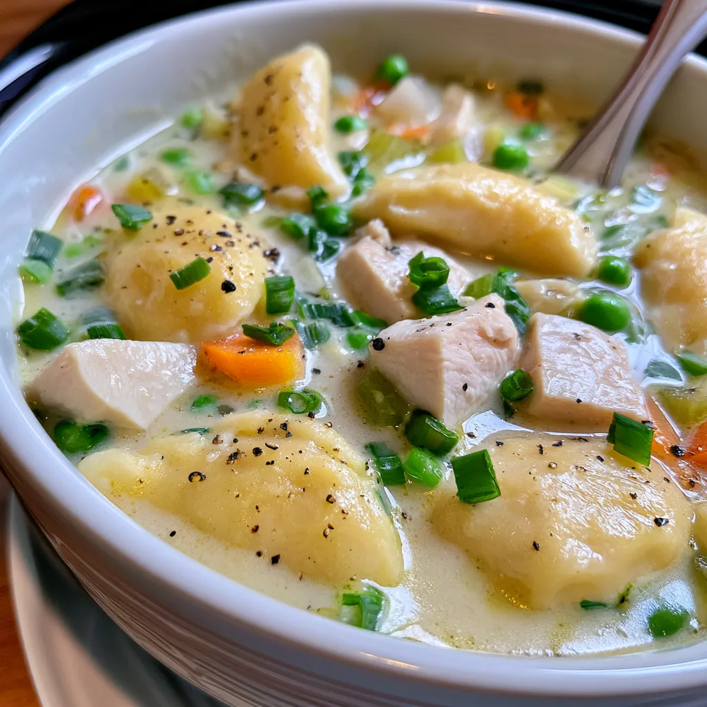 crock pot chicken pierogi stew