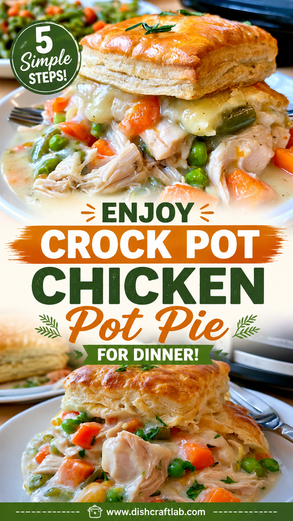 crock pot chicken pot pie
